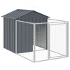 Dog House with Roof Anthracite 46.1"x239.8"x48.4" Galvanized Steel