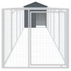 Dog House with Roof Anthracite 46.1"x239.8"x48.4" Galvanized Steel