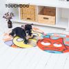 Touchdog Cartoon Sleepy Monster Rounded Cat and Dog Mat