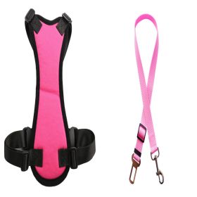 Car Seat Belts For Pets (Option: Rose¬†Red-M)