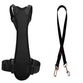 Car Seat Belts For Pets (Option: Black-XL)