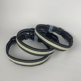 USB Charging Shiny Dog Collar (Option: Black-S)