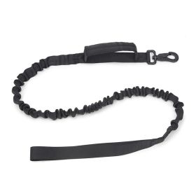 Large Dog Adjustable Camouflage Tactics Hand Holding Rope Nylon Strap (Option: Hand Holding Rope Black-L)