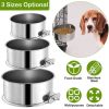 Hanging Food Bowl Detachable Pet Cage Food Water Bowl