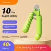 Ai Wo Pet Nail Clipper Cat Nail Pliers Dog Nail Knife LED Light Stainless Steel Nail Grinder Pet Supplies