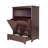 Pet Feeder Station with Storage,Made of MDF and Waterproof Painted,Dog and Cat Feeder Cabinet with Stainless Bowl