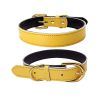 Genuine Leather Dog Collar; Wide Dog Collar; Soft Padded Breathable Adjustable Tactical Waterproof Pet Collar