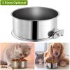 Hanging Food Bowl Detachable Pet Cage Food Water Bowl