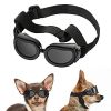 Lewondr Small Dog Decorations Sunglasses UV Protection Goggles Eye Wear Protection with Adjustable Strap Waterproof Pet Sunglasses for Dogs Pet Sun Gl