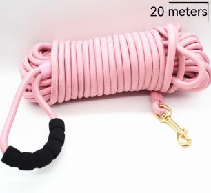 Light Cotton Pet Hand Holding Rope (Option: Light Pink-5 M)