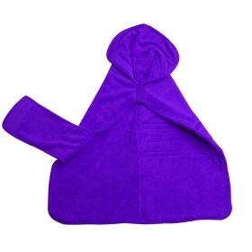 Pet Super Absorbent Quick Drying Fiber Bath Towel (Option: Purple-L)