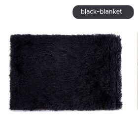 Pet Blanket Dog Bed Cat Winter Thermal Blanket (Option: Black Blanket-S)